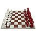 Set Scacchiera Rossa E Bianca In Resina E Vetro - Foto miniatura 8