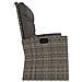 Panca Giardino Reclinabile con Cuscini 173cm Polyrattan Grigio - Foto miniatura 4