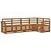 Set divani 5 pcs Naturale Legno di Acacia Massello - Foto miniatura 1