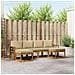 Set di divani da esterno con cuscino 6 pcs Naturale e Beige - Foto miniatura 2