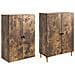 Set di armadi 2 pcs 66 x 34,5 x 90 cm Legno ingegnerizzato - Foto miniatura 3