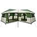 Tenda Familiare con Copertura Impermeabile 14 persona Verde - Foto miniatura 4