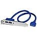 Adattatore piastra slot USB 3.0 A femmina 2 porte - Foto miniatura 1