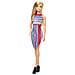 Barbie bambola fashionista righe colori - Foto miniatura 1