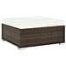 Set Divani da Giardino 6 pz con Cuscini in Polyrattan Marrone - Foto miniatura 4