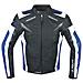 Moto Giacca Pelle Motociclismo Sport Gilet Estraibile Protezioni Ce Blu 3xl - Foto miniatura 1