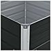 Letto Coltura Rialzato 100x100x45 cm Acciaio Zincato Antracite - Foto miniatura 2