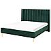 Letto Matrimoniale In Velluto Verde 180 X 200 Cm Villette - Foto miniatura 1