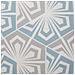 Set Di 2 Cuscini Motivo Geometrico Blu E Grigio 45 X 45 Cm Primrose - Foto miniatura 7