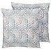 Set Di 2 Cuscini Motivo Geometrico Blu E Grigio 45 X 45 Cm Primrose - Foto miniatura 10