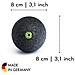 Brbbbk08c Nero Roll Palla Dal Massaggio Unisex - Adulto, Nero 8 X 8 X 8 Cm - Foto miniatura 3
