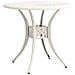 Tavolo da Giardino Bianco 78x78x72 cm in Alluminio Pressofuso - Foto miniatura 1
