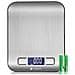 Bilancia Da Cucina Digitale Bilance Da Cucina Premium In Acciaio Inox Elettronici Stile Ultra Bilance Slim Food Design Display Lcd Compatto Bagagli Easy Clean Argento - Foto miniatura 1