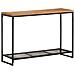 Tavolo Consolle 110x35x75 Cm In Legno Massello Di Acacia - Foto miniatura 5