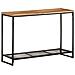 Tavolo Consolle 110x35x75 Cm In Legno Massello Di Acacia - Foto miniatura 1