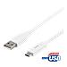 Cavo Da Usb-a A Usb-c, 2m, 3a, Usb 2.0, Bianco - Foto miniatura 3