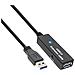 15m USB 3.0, USB A, USB A, Maschio / femmina, Oro, Nero - Foto miniatura 1