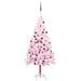 Set Albero Natale Artificiale con LED e Palline Rosa 120 cm - Foto miniatura 1
