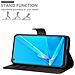 Custodia Compatibile Con Oppo A92 In Nero Carbone - Coperchio Protettiva Con Chiusura Magnetica, Funzione Stand E Tasca Per Le Carte - Foto miniatura 2