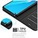 Custodia Compatibile Con Oppo A92 In Nero Carbone - Coperchio Protettiva Con Chiusura Magnetica, Funzione Stand E Tasca Per Le Carte - Foto miniatura 4