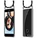 Catena Di Telefoni Cellulari Compatibile Con Huawei Nova 2 In Nero Argento - Coperchio Protettivo In Silicone Con Anelli D'argento, Cinturino In Corda E Custodia Staccabile - Foto miniatura 8
