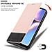 Custodia Compatibile Con Samsung Galaxy A10s In Oro Rosato Nero - Coperchio Protettiva Con Chiusura Magnetica, Funzione Stand E Tasca Per Le Carte - Foto miniatura 7