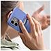 Cover Con Portacarte Per Iphone 12 / 12 Pro In Silicone Morbido Viola - Foto miniatura 5