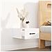 Comodino A Muro Bianco 35x35x20 Cm - Foto miniatura 2