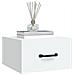 Comodino A Muro Bianco 35x35x20 Cm - Foto miniatura 3