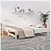 Dormeuse Estraibile Bianca 2x (90x190) Cm Legno Massello Di Pino - Foto miniatura 1