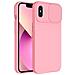 Custodia Tpu Silicone Slide Cover Case Per Apple Iphone Xs Max Pink - Foto miniatura 1