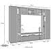 Parete Attrezzata Gilberto, Set Salotto Porta Tv A 3 Ante, Mobile Soggiorno Multiuso, 100% Made In Italy, Cm 270x35h210, Antracite E Rovere - Foto miniatura 3