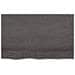 Piano Tavolo Marrone Scuro 80x50x2cm Rovere Massello Trattato - Foto miniatura 3