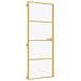 Porta Interni Sottile Oro 76x201,5cm Vetro Temperato Alluminio - Foto miniatura 2