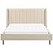 Letto Matrimoniale Bouclé Beige 160 X 200 Cm Villette - Foto miniatura 2
