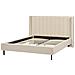 Letto Matrimoniale Bouclé Beige 160 X 200 Cm Villette - Foto miniatura 6