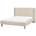 Letto Matrimoniale Bouclé Beige 160 X 200 Cm Villette - Foto miniatura 8