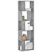 Libreria 5 Ripiani Grigio Cemento 45x23,5x162,5cm Multistrato - Foto miniatura 1