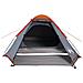 Tenda Da Campeggio A Cupola 4 Persone Grigio E Arancione - Foto miniatura 4