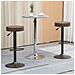Set 2 Sgabelli Da Bar Girevoli Con Poggiapiedi E Altezza Regolabile, 35x36x64-85cm, Marrone - Foto miniatura 6