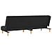 Divano Letto A 2 Posti Nero In Tessuto - Foto miniatura 6