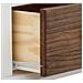 Hanna Comodino A 2 Cassetti In Mdf Bianco E Nature Brush - Foto miniatura 6