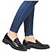 Black Elegant Closed Ladies Shoes Mocassino Pelle Scarpe Donna Nero Eu 37, D1u01-00 - Foto miniatura 2