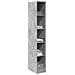 Armadio Grigio Cemento 30x50x200 Cm In Legno Multistrato - Foto miniatura 3