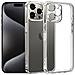 Custodia Anti-shock Armor Trasparente Con Bordi Rinforzati E Protezione Fotocamera Per Iphone 15 Pro 7,34x1,11x14,94 Cm. Colore Trasparente - Foto miniatura 1