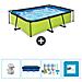 Piscina Fuori Terra - Rettangolo - 300x200x65 Cm - Groen - Include Accessori Coordinati Cb60 - Foto miniatura 1