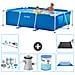 Piscina Fuori Terra - Rettangolo - 260x160x65 Cm - Blu - Include Accessori Coordinati A122 - Foto miniatura 1