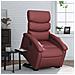 Poltrona Alzapersona Reclinabile Rosso Vino In Similpelle - Foto miniatura 8