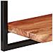 Lusso Casadino -  Mensole Parete 2pz 80x25x35 Cm Legno Massello Acacia E Acciaio - Foto miniatura 5