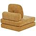 Divano Letto Singolo Olden Ciniglia Senape - Foto miniatura 5